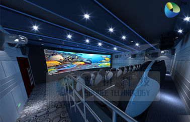 Salle de cinéma de HD 5D avec des chaises de mouvement pour des effets de bulle/éclairage/brouillard de neige