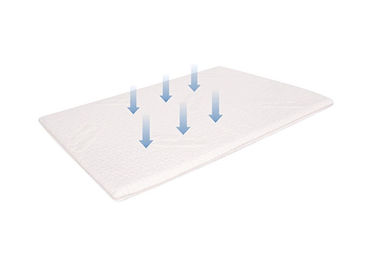 Anti tapis de bain de mousse de mémoire de glissement de fibre en bambou blanche personnalisables