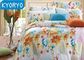 La double literie colorée de luxe de coton place/les ensembles de lit chambre à coucher de jumeau