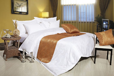 Linge de lit d'hôtel de luxe de drapeau de lit de Tencel élégant pour 4/5 hôtels d'étoiles
