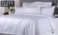 Coton blanc réglé d'hôtel de luxe de linge de lit de couverture de feuille professionnelle de literie