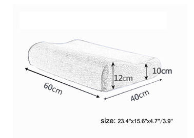 Oreiller normal de mousse de mémoire de maille de 100% avec de la mémoire/thérapie
