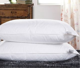 Blanc gris d'insertion d'oreiller d'hôtel de percale de coton de plume de canard d'Anti-Apnea ou adapté aux besoins du client