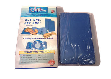 Oreiller frais de gel de cillow mou du bleu Nylon+Sponge pour l'été chaud