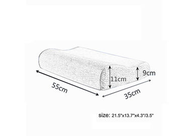 Oreiller de refroidissement de cou de mousse de mémoire de gel de taille standard pour le voyage/usage à la maison