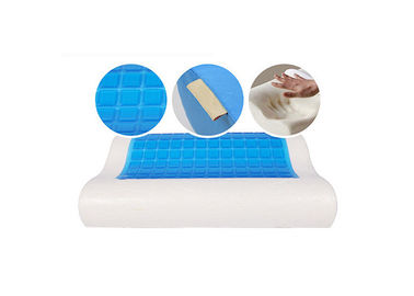 Badine du point de vue ergonomique l'oreiller de cou de mousse de mémoire pour la douleur cervicale, bleu