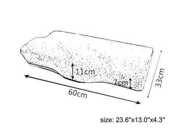 Anti oreiller de mousse de mémoire de ronflement de Therapedic grand pour le traitement cervical