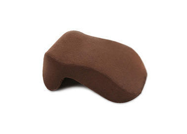 Mousse confortable de mémoire d'oreiller de cou de Brown avec le velours de cristal de 100%