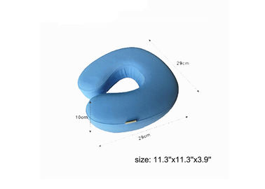 Petit oreiller mou portatif bleu professionnel de mousse de mémoire pour le voyage