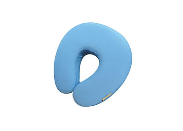 Petit oreiller mou portatif bleu professionnel de mousse de mémoire pour le voyage