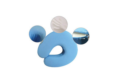 Petit oreiller mou portatif bleu professionnel de mousse de mémoire pour le voyage