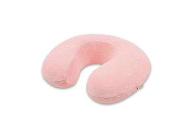 Petite taille de voyage d'oreiller de mousse de mémoire de velours de luxe rose pour des enfants