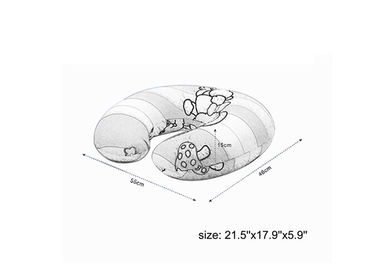 Oreiller naturel de mousse de mémoire de velours petit, oreiller de alimentation de bébé en U