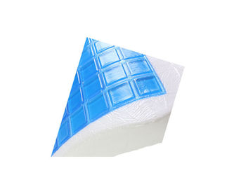 Oreiller de refroidissement de mousse de mémoire de gel de velours concave pour le cou, massage