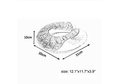 Cou de refroidissement confortable mou d'oreiller de mousse de mémoire de gel pour le déplacement