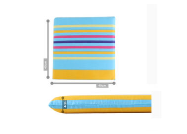 Coussin 100% de mousse de mémoire de coton pour diner des chaises, jaune