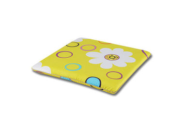 Coussin 100% de mousse de mémoire de coton pour diner des chaises, jaune