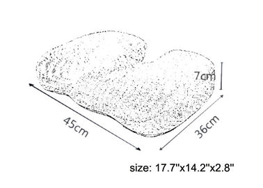 Coussins de mousse de mémoire de cale de massage pour des voitures, chaises d'ordinateur