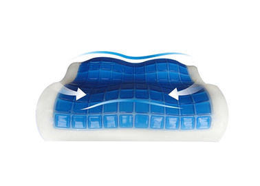 Oreiller contourné multifonctionnel de mousse de mémoire avec le gel de refroidissement fait sur commande
