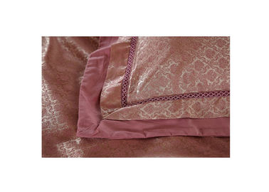Taie d'oreiller en soie de luxe de rose d'édredon de linge de lit de literie contemporaine de Tencel
