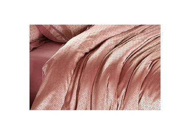 Taie d'oreiller en soie de luxe de rose d'édredon de linge de lit de literie contemporaine de Tencel