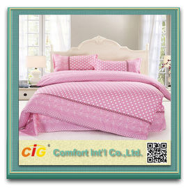 La literie imprimée de Peached de tissu de drap de peau de pêche couvre le tissu de polyester rouge/bleu/rose