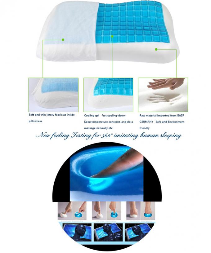 Fournissez toutes sortes d'oreiller de beauté de mémoire, oreiller matériel de mousse de gel de mémoire de fibre en bambou